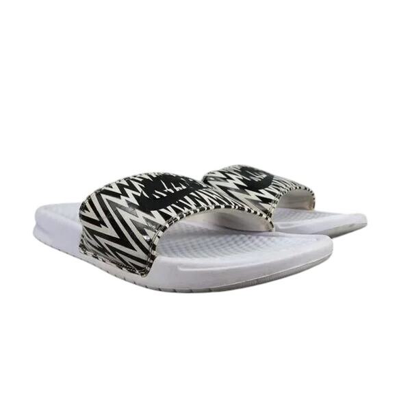 Nike Shoes Womens 10 Sandals Slides Benassi Sport Recovery Comfort Casual Print - Picture 1 of 11